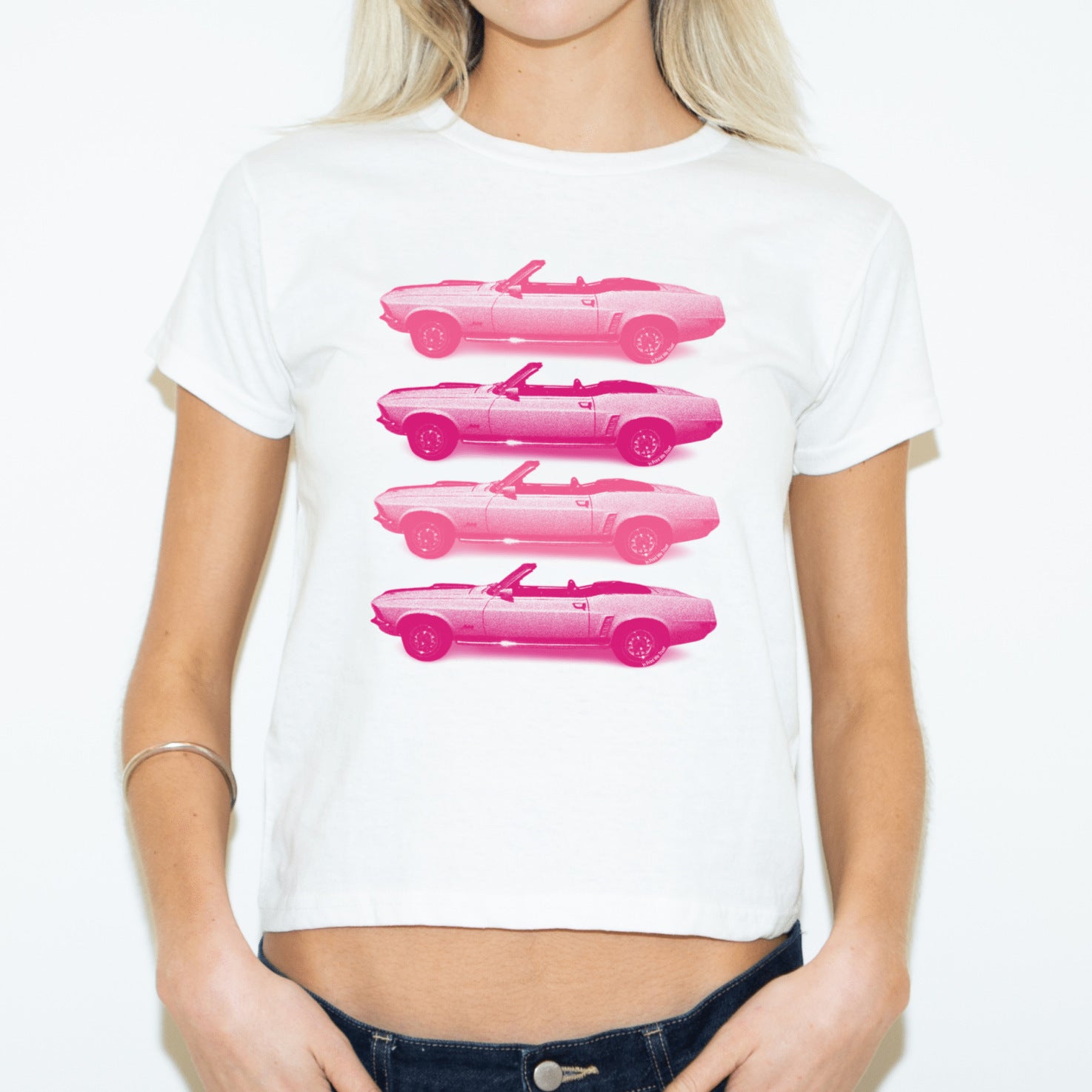 Retro Y2K Women's Short Sleeve Cropped T-Shirt