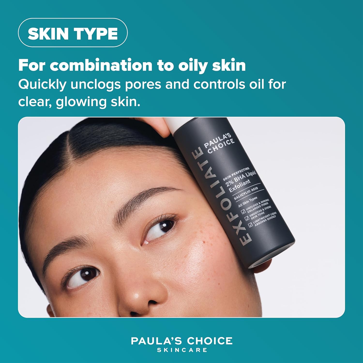 Paula's Choice SKIN PERFECTING 2% BHA Liquid Exfoliant - Face Exfoliating Peel Fights Blackheads & Enlarged Pores - with Salicylic Acid - Combination & Oily Skin - 118 ml