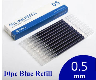 Kaco Metal Sign Pen with Refill for Xiaomi Gel Pens 0.5MM Black Blue Ink Business Office School Stationery Supplies