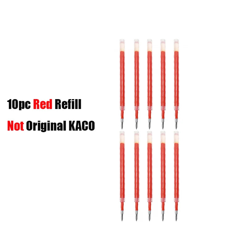 Kaco Metal Sign Pen with Refill for Xiaomi Gel Pens 0.5MM Black Blue Ink Business Office School Stationery Supplies