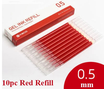 Kaco Metal Sign Pen with Refill for Xiaomi Gel Pens 0.5MM Black Blue Ink Business Office School Stationery Supplies