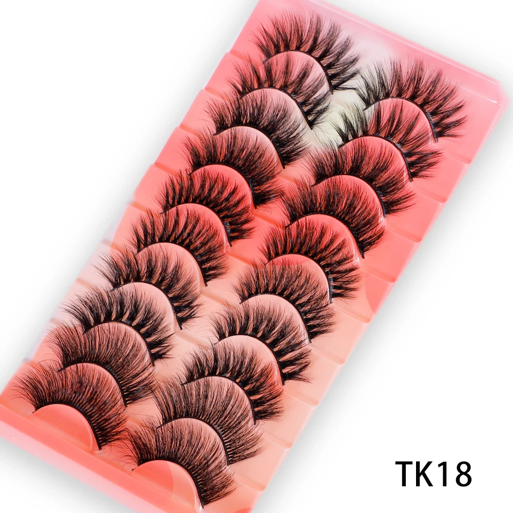 5 Pairs Cat Eye Lashes Faux Mink Eyelashes Winged End Eye Elongated Eyelashes Natural long Manga Lashes Fake Lashes Makeup