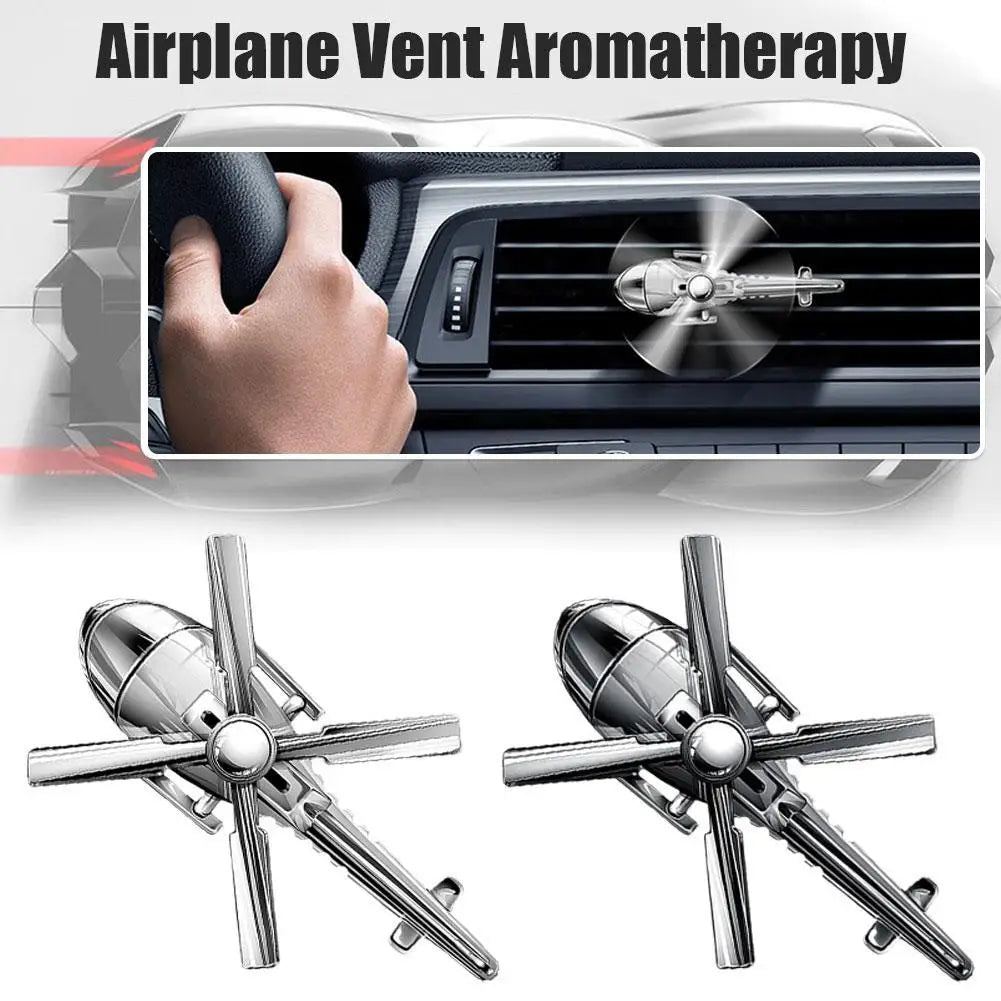 Car Air Freshener Mini Helicopter Rotating Aromatherapy Purifie Odors Car Perfume Essential Oil Diffuser Car Vent Aromatherapy