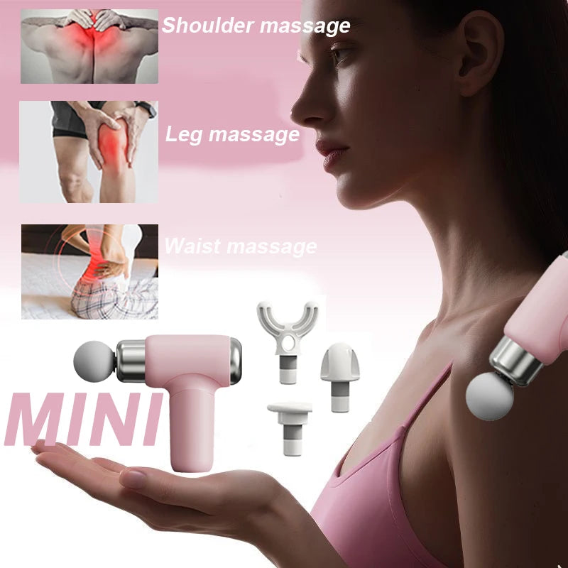 Electric Massage Gun Muscle Massgae Relaxation Body Mini Portable Massgae Fascia Gun Deep Tissue Relax Neck Back Waist Massgaer
