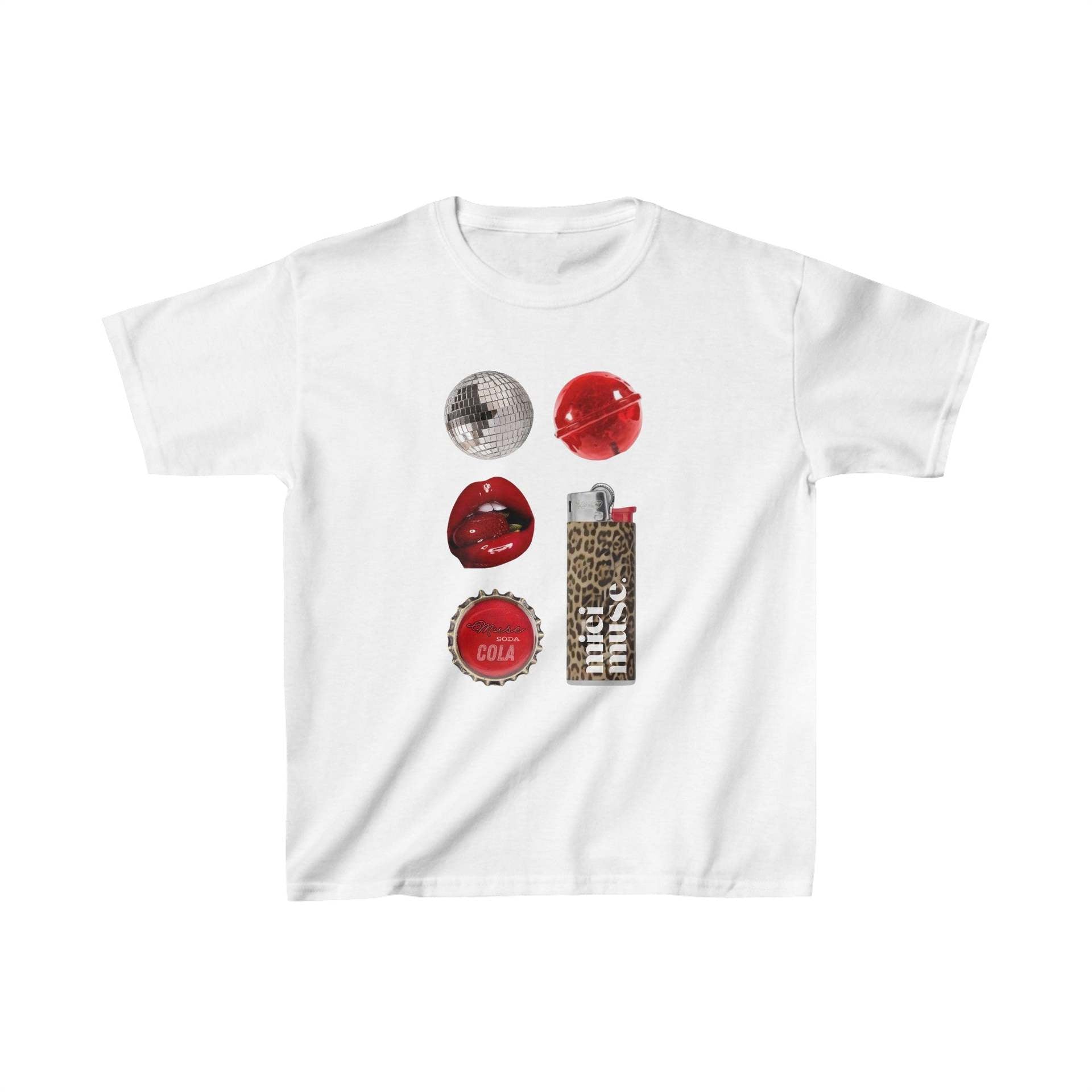 Retro Y2K Women's Short Sleeve Cropped T-Shirt