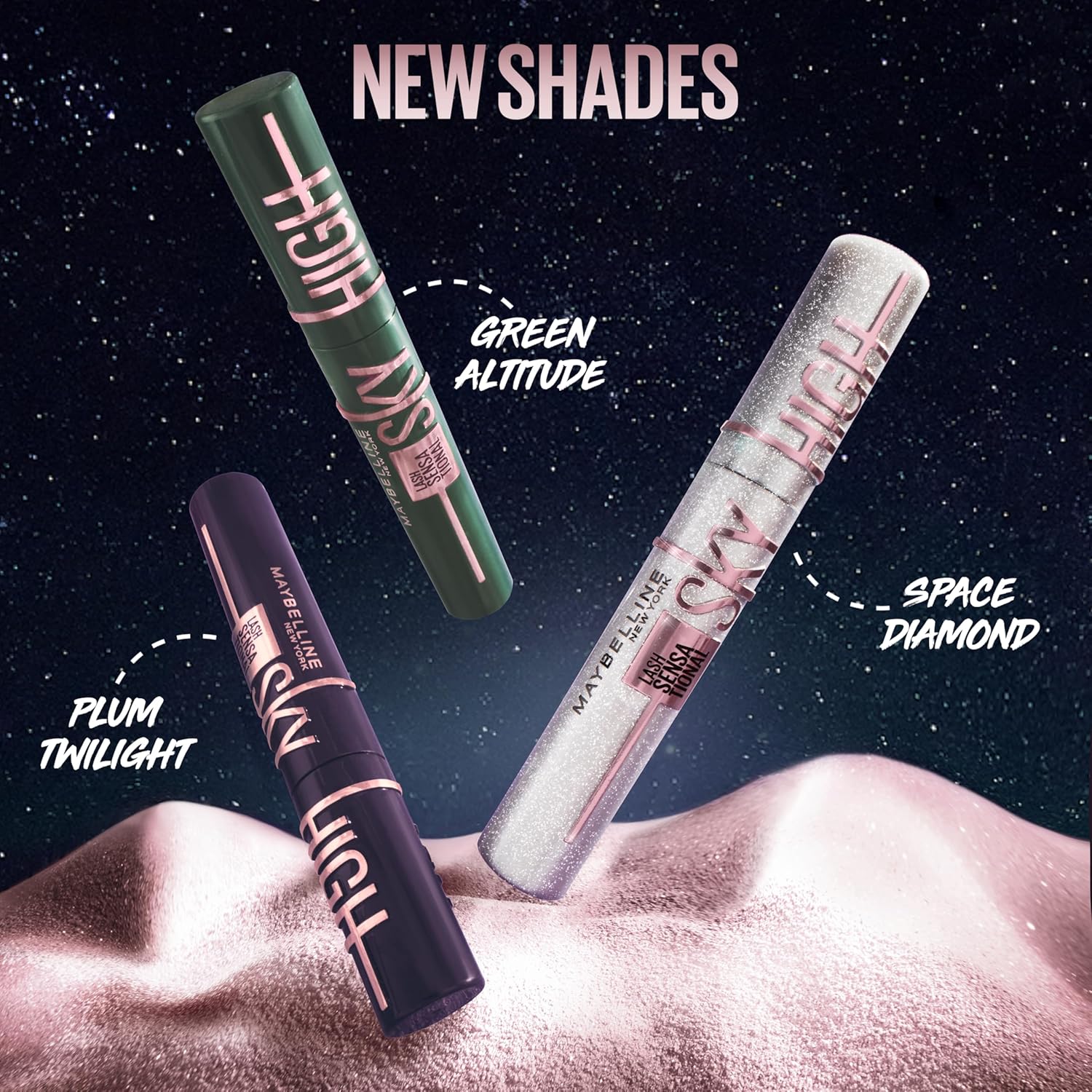 Maybelline Lash Sensational Sky High Washable Mascara Makeup, Volumizing, Lengthening, Defining, Curling, Multiplying, Buildable Formula, Very Black, 1 Count