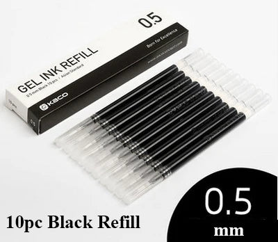 Kaco Metal Sign Pen with Refill for Xiaomi Gel Pens 0.5MM Black Blue Ink Business Office School Stationery Supplies