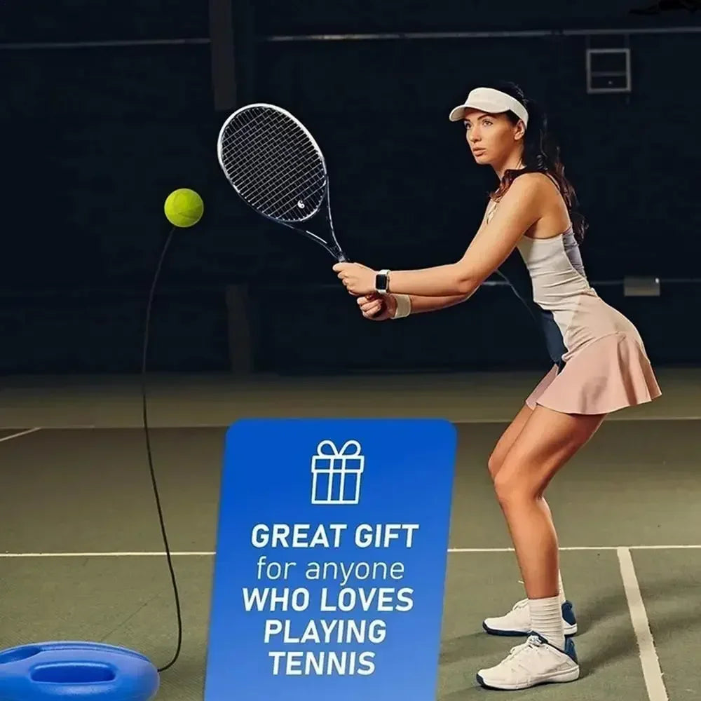 Improve Your Tennis Skills Anywhere With Rebound Balls And Elastic Rope Base - Perfect For Indoor And Outdoor Training