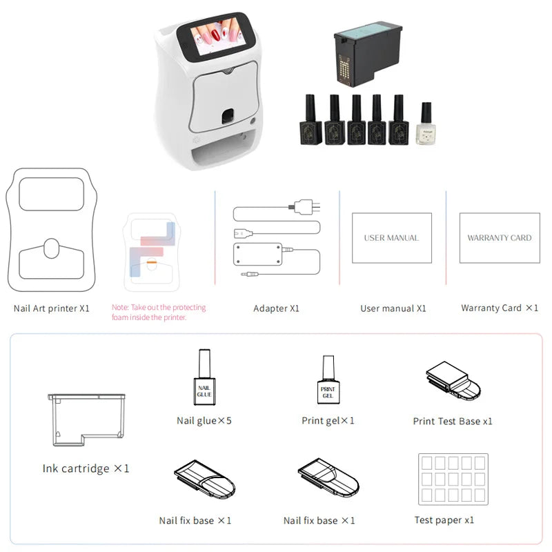 3D Nail Art Printer Machine Creative Drying Integrated Printing Printers Fully Automatic Intelligent Painted Manicure For Salons