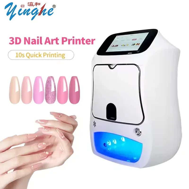 3D Nail Art Printer Machine Creative Drying Integrated Printing Printers Fully Automatic Intelligent Painted Manicure For Salons