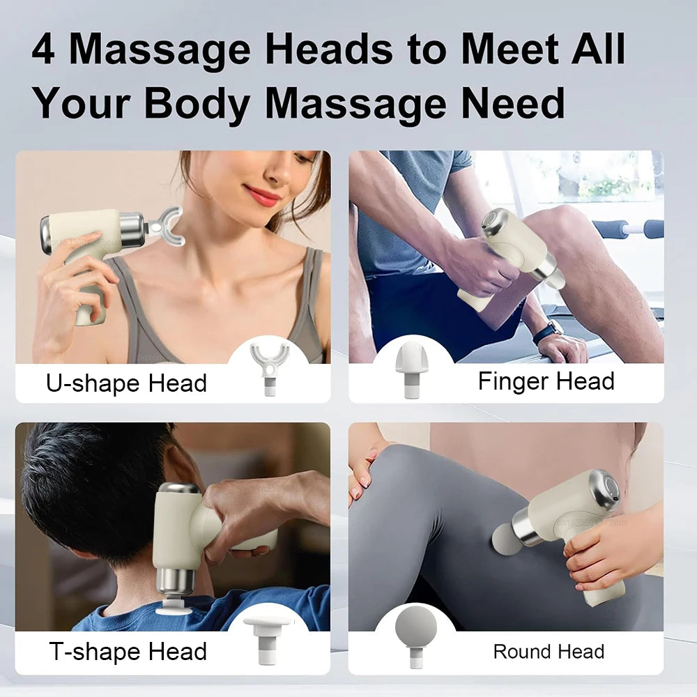Electric Massage Gun Muscle Massgae Relaxation Body Mini Portable Massgae Fascia Gun Deep Tissue Relax Neck Back Waist Massgaer
