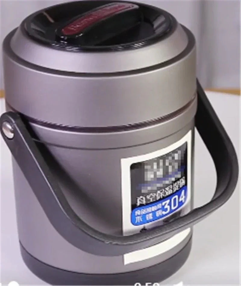 304 Stainless Steel Storage Portable rice box Food Container Lunch Box Dinnerware Thermal insulation Thermos School Bento Box