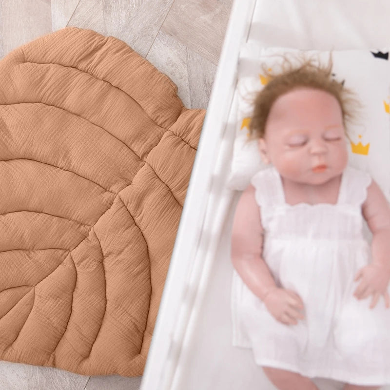 Baby Soft Felt Cotton Leaf Shape Play Mat Educational Children is Carpet in the Nursery Climbing Pad Children Room Nursery Decor