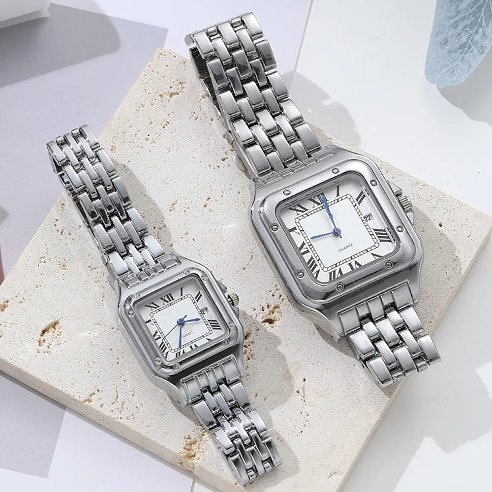MAYZHISU Fashion Women Watch Calendar Stainless Steel Luxury Ladies Quartz Watches Business Female Clock Bracelet Wristwatch
