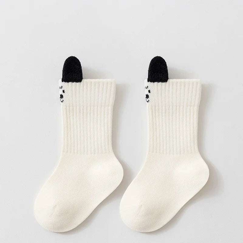 Cute Kids Socks For Girls Boys Soft Cotton Baby Toddler Boy Girl Sock Cartoon Children's Short Socks Autumn Winter 0-8Years New
