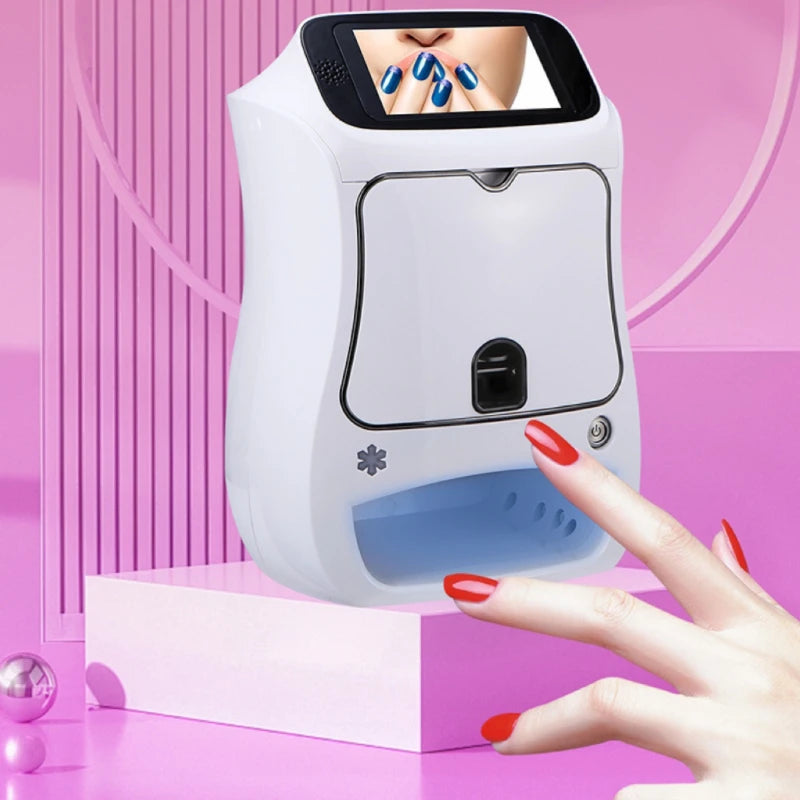3D Nail Art Printer Machine Creative Drying Integrated Printing Printers Fully Automatic Intelligent Painted Manicure For Salons