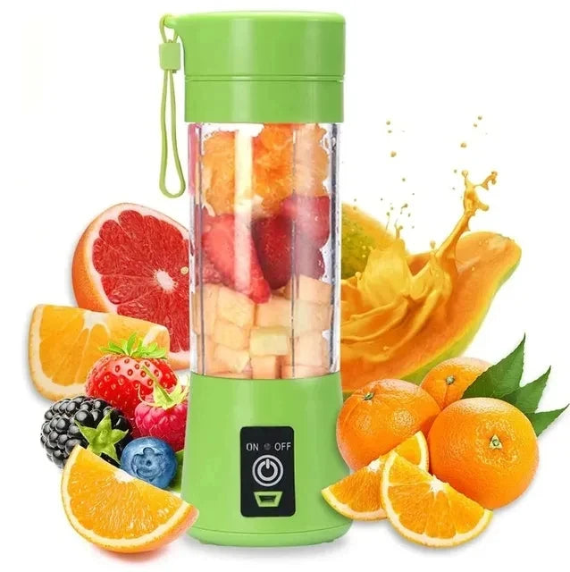 Portable Mini Electric Juicer 380ml Handheld Smoothie Maker Usb Rechargeable Blender Freshly Squeezed Fruit Orange Lemon Blender