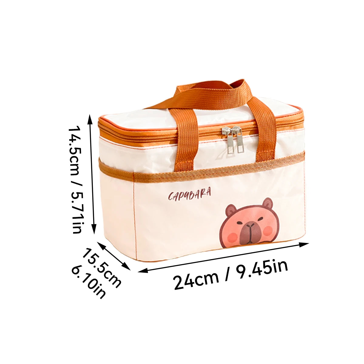 WORTHBUY Cute Thermal Lunch Box Bag Portable Large Capacity Insulated Lunch Bag Waterproof Reusable Cooler Bag Picnic Bag