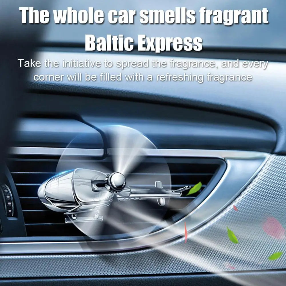 Car Air Freshener Mini Helicopter Rotating Aromatherapy Purifie Odors Car Perfume Essential Oil Diffuser Car Vent Aromatherapy