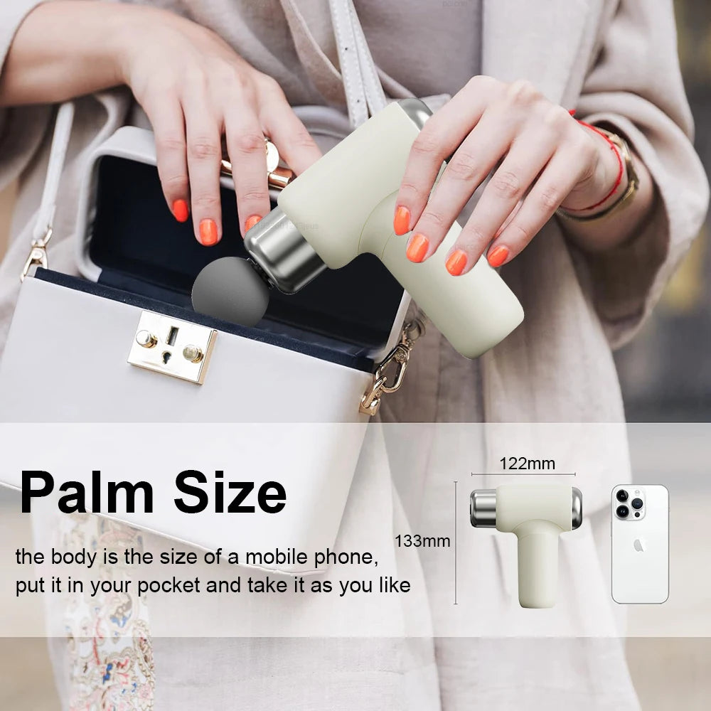 Electric Massage Gun Muscle Massgae Relaxation Body Mini Portable Massgae Fascia Gun Deep Tissue Relax Neck Back Waist Massgaer