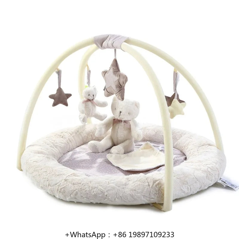 Soft Cute Design Educational Gym Play Mat For 0-2 Years Babies