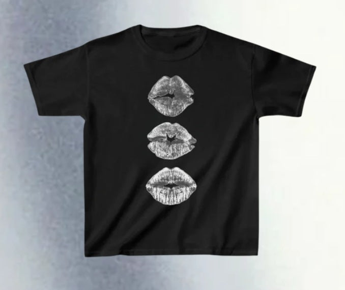 Retro Y2K Women's Short Sleeve Cropped T-Shirt